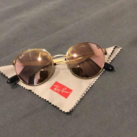 Gold pink sunglasses - Picture 2 of 5